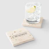 CHoCoLaThe Science Periodic Table Words Elements Steinuntersetzer (Seitenansicht)