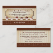 Chocolatier Anzeigen-Zähler-Visitenkarte Visitenkarte (Vorne/Hinten)