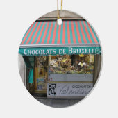 Chocolatier, Brüssel, Belgien Keramik Ornament (Links)