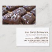 Chocolatier Chocolate Bon Bon Candy Shop Feinschme Visitenkarte (Vorne/Hinten)