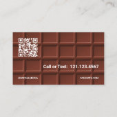 Chocolatier Custom QR Visitenkarte (Rückseite)