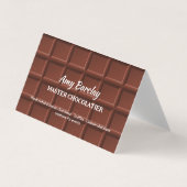 Chocolatier Custom QR Visitenkarten (Vorderseite)