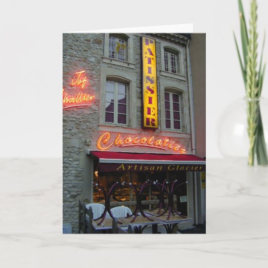 Chocolatier Karte (Vorderseite)