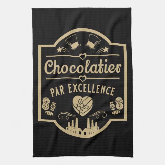 Chocolatier Maker Geschirrtuch (Vertikal)