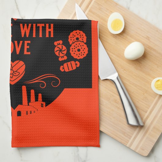 Chocolatier Maker Geschirrtuch (Viertel Falte)