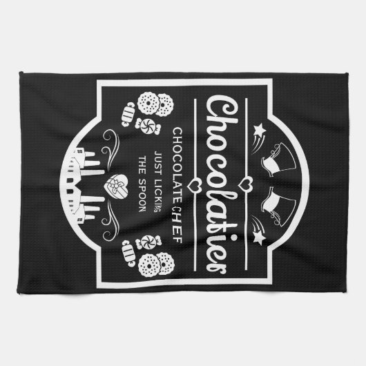 Chocolatier Maker Geschirrtuch (Horizontal)