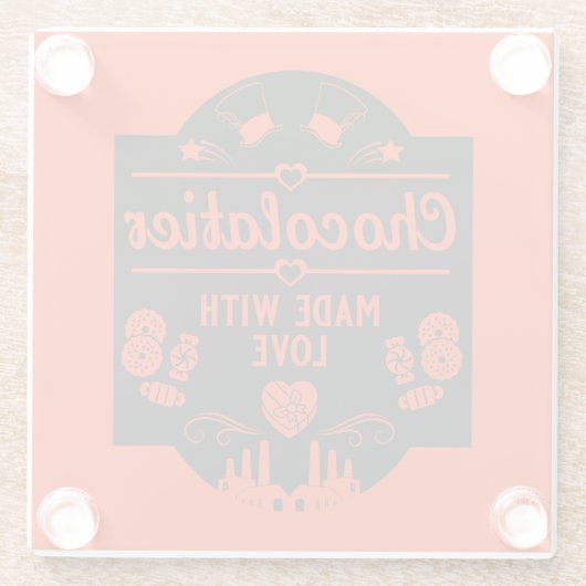 Chocolatier Maker Glasuntersetzer (Rückseite)