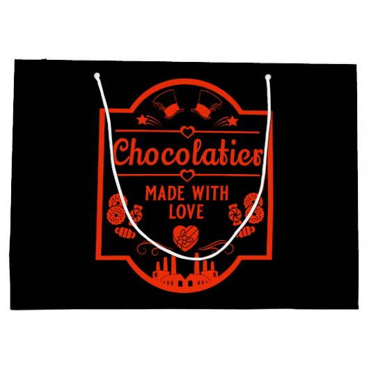 Chocolatier Maker Große Geschenktüte (Rückseite)