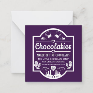 Chocolatier Maker Mitteilungskarte