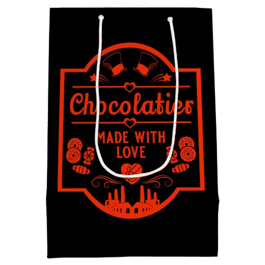 Chocolatier Maker Mittlere Geschenktüte (Rückseite)