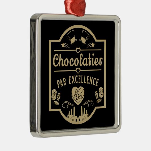 Chocolatier Maker Ornament Aus Metall (Rechts)