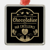 Chocolatier Maker Ornament Aus Metall (Vorne)