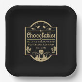 Chocolatier Maker Pappteller (Vorderseite)