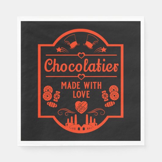 Chocolatier Maker Serviette (Vorderseite)