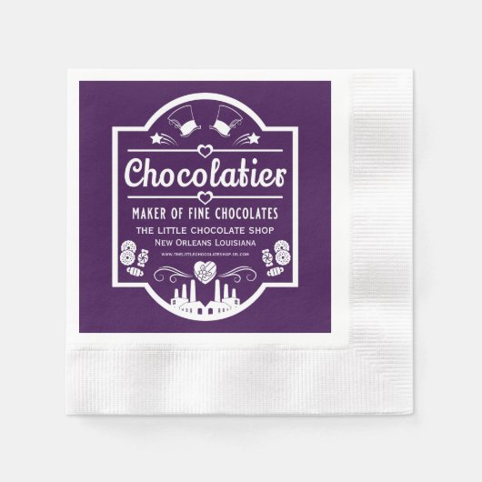 Chocolatier Maker Serviette (Vorderseite)