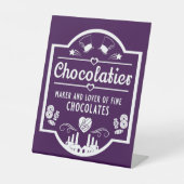 Chocolatier Maker Sockelschild (Vorderseite)
