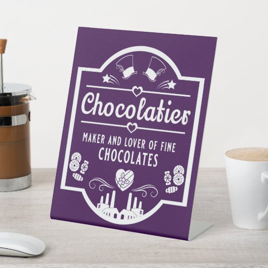 Chocolatier Maker Sockelschild (In SItu)