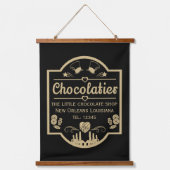 Chocolatier Maker Wandteppich Mit Holzrahmen (Vorderseite)