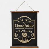 Chocolatier Maker Wandteppich Mit Holzrahmen (Vorderseite)
