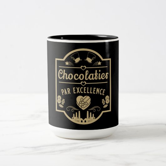 Chocolatier Maker Zweifarbige Tasse (Mittel)