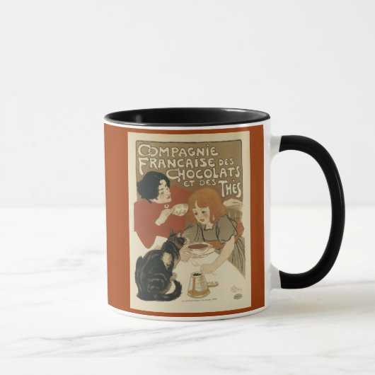 Chocolats und DES thes Kaffee-Tasse Tasse (Rechts)