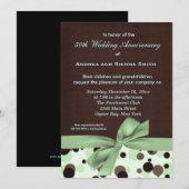 ChocoMint Hochzeitstag Einladung (Vorne/Hinten)