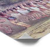 Choctaw Ball-Play Dance, 1834-35 Poster (Ecke)