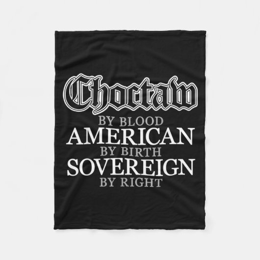 Choctaw indianischer Amerikaner Fleecedecke (Vorderseite)