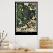 Choctaw Lake Ohio Satellite Poster Karte (Küche)