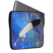 CHOCTAW Nation & Feather Space Laptop Sleeve (Vorne Rechts)