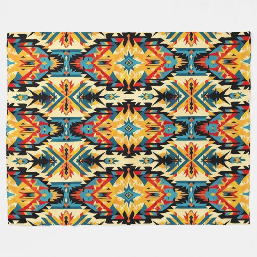 Choctaw-Nation-Muster Fleecedecke (Vorderseite (Horizontal))