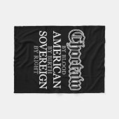 Choctaw Native American Indian Fleecedecke (Vorderseite (Horizontal))