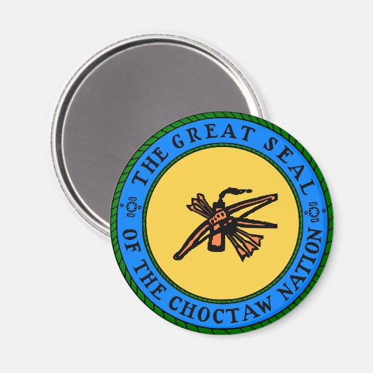 Choctaw-Siegel Magnet (Vorderseite/Rückseite)