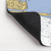 Choctawhatchee Bucht, FLseediagramm Mousepad (Ecke)