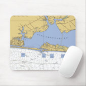 Choctawhatchee Bucht, FLseediagramm Mousepad (Mit Mouse)