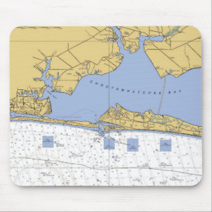 Choctawhatchee Bucht, FLseediagramm Mousepad