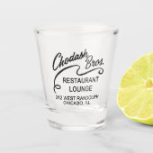 Chodash Bros. Restaurant, Chicago, Illinois Schnapsglas (Vorderseite)