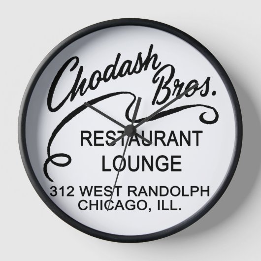 Chodash Bros. Restaurant, Chicago, Illinois Uhr (Vorderseite)