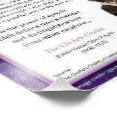 Chofetz Chaim Jüdisches Zitat zur Zungensicherung Fotodruck (Ecke)