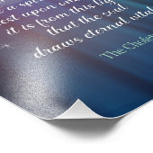 Chofetz Chaim Zitat Light White Dove Foto Print (Ecke)