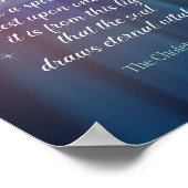 Chofetz Chaim Zitat Light White Dove Klasse Poster (Ecke)