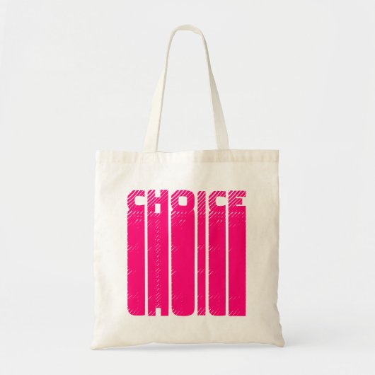 Choice hot rosa Grafik Typografie modern cool Tragetasche (Vorne)