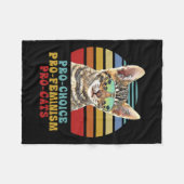 Choice Pro Feminismus Pro Katzen Frauenrechte Femi Fleecedecke (Vorderseite (Horizontal))