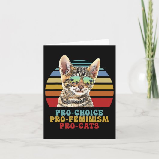 Choice Pro Feminismus Pro Katzen Frauenrechte Femi Karte (Vorderseite)