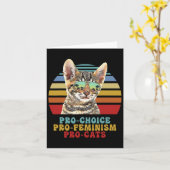 Choice Pro Feminismus Pro Katzen Frauenrechte Femi Karte (Gelbe Blume)