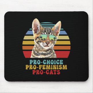 Choice Pro Feminismus Pro Katzen Frauenrechte Femi Mousepad