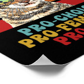 Choice Pro Feminismus Pro Katzen Frauenrechte Femi Poster (Ecke)