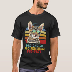 Choice Pro Feminismus Pro Katzen Frauenrechte Femi T-Shirt