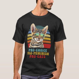 Choice Pro Feminismus Pro Katzen Frauenrechte Femi T-Shirt