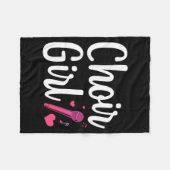 Choir Art For Girls Women Choir Singing Chorus Sho Fleecedecke (Vorderseite (Horizontal))